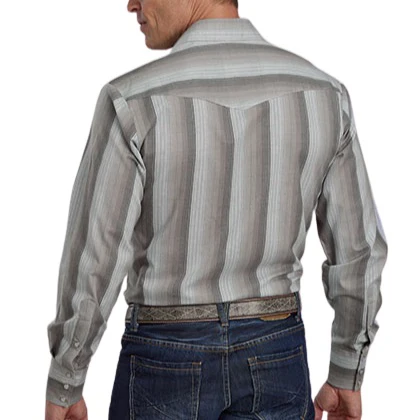 Roper Grey Stripe Men's Button Up 01-001-0044-0650 - Image 2