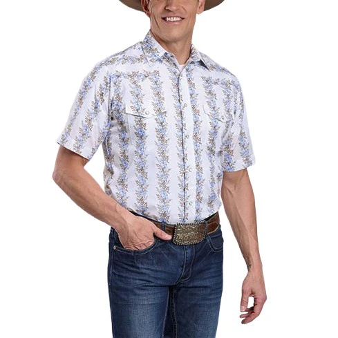 Roper Floral Stripe Men's Western Snap 01-002-0019-0262