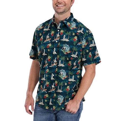 Roper Cowboy Surfer Men's Western Snap 03-002-0064-0473