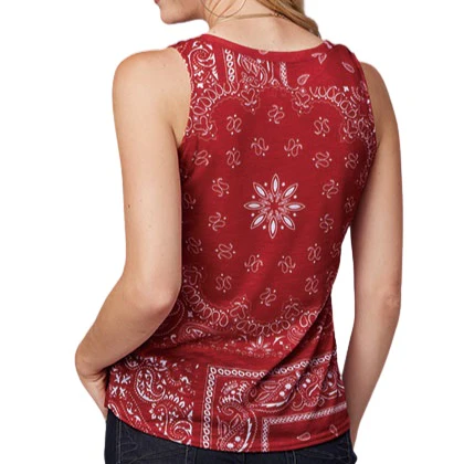 Roper Bandana Print Women's Tank 03-037-0513-5037 - Image 2