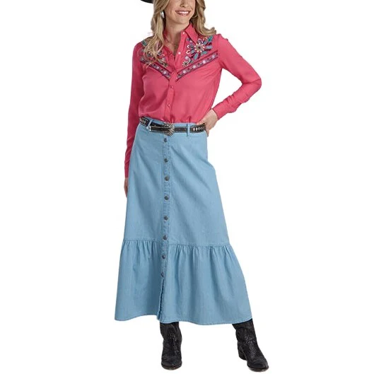 Roper Light Denim Mai Women's Skirt 03-060-0594-1004 - Image 3