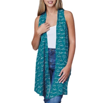 Roper Many Hats Women's Sleeveless Cardigan 03-500-0590-4021