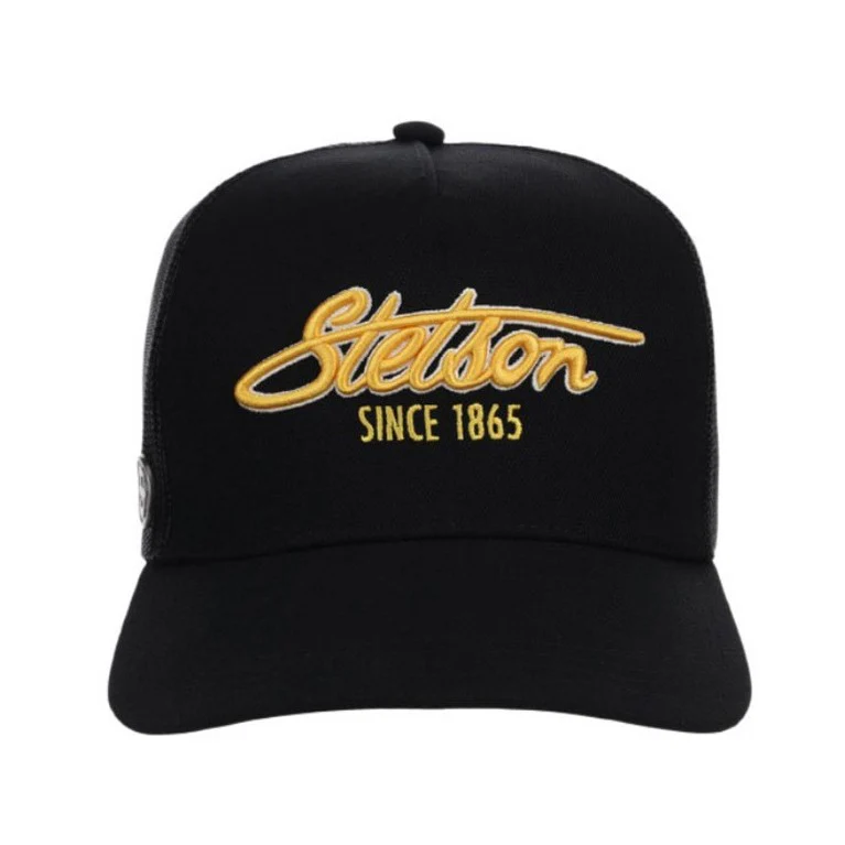 Stetson Since 1865 Black Trucker Cap 07-077-0102-0139