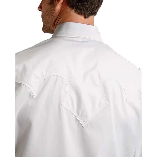Stetson Poplin White Men’s Western Snap 11-001-0465-9354 - Image 2