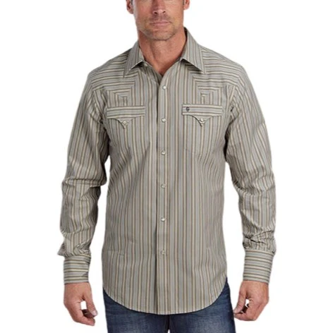 Stetson Classic Stripe Dobby Stitch Men's Button Up 11-001-0476-0739