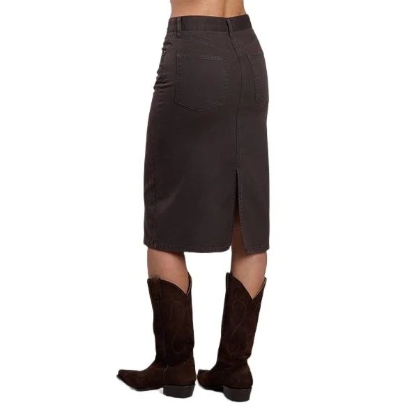 Stetson Chocolate Denim Women's Skirt 11-060-0594-1107 - Image 2