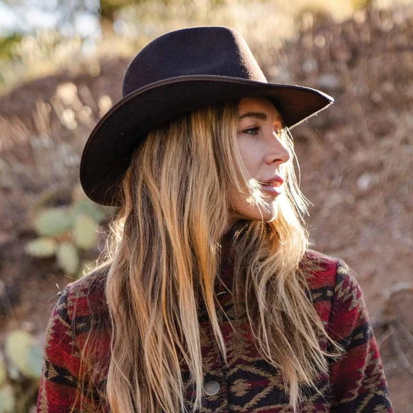 Outback Angel Fire Black Wool Hat 1108 - Image 4