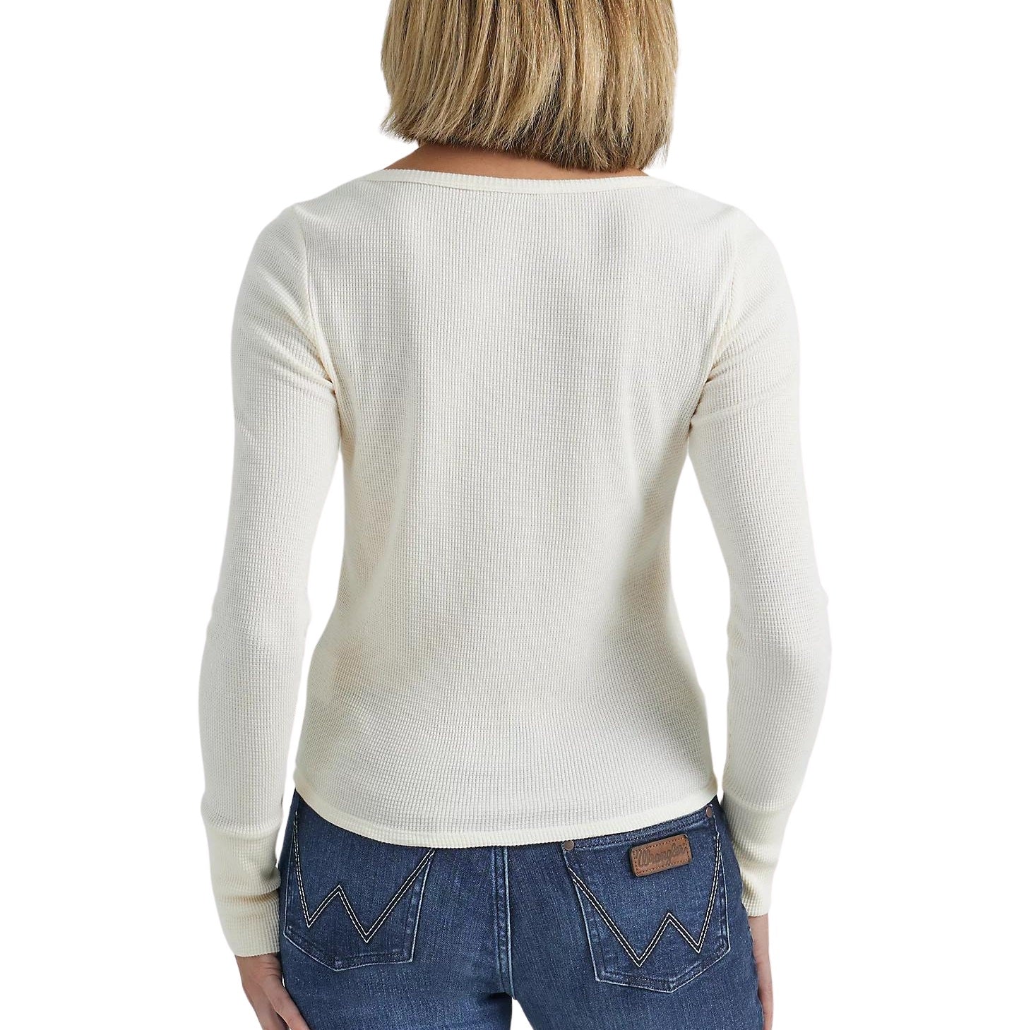 Wrangler Waffle Henley Women's Top 112352964 - Image 2