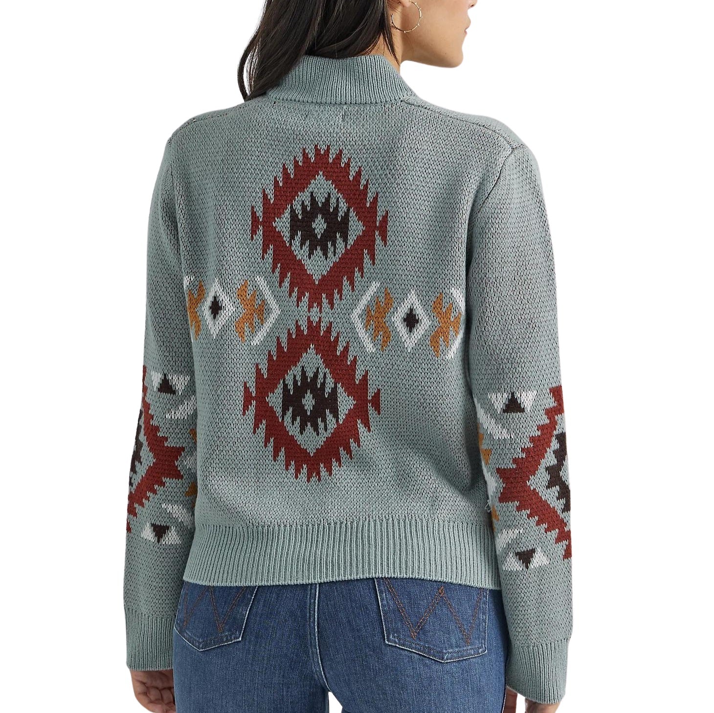 Wrangler Southwestern Full Zip Women's Cardigan 112353123 - Image 2