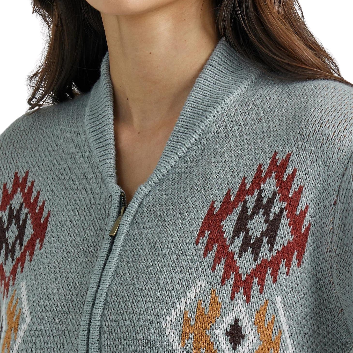 Wrangler Southwestern Full Zip Women's Cardigan 112353123 - Image 3