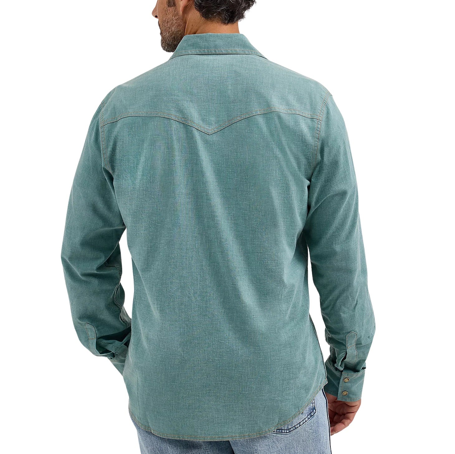 Wrangler Retro Blue Men's Western Snap 12368218 - Image 3