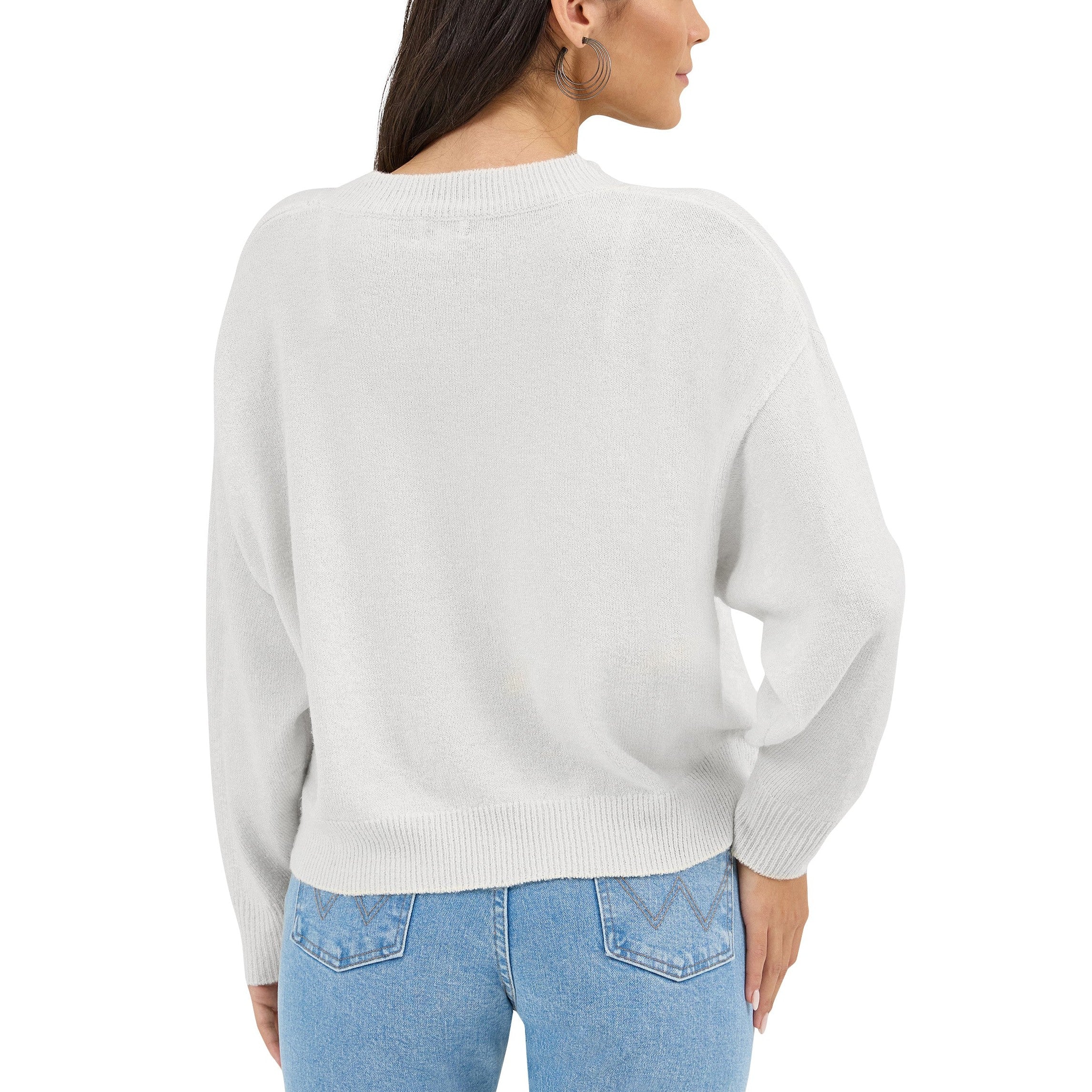 Wrangler Fuzzy Logo Women's Sweater 112371924 - Image 2