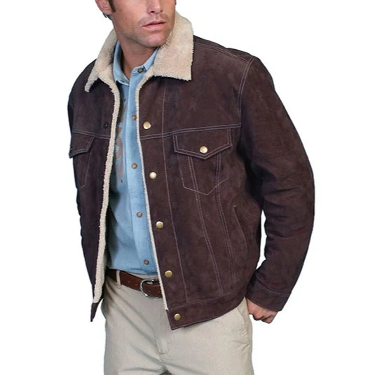 Scully Boar Suede Chocolate Jean Men's Jacket 11386
