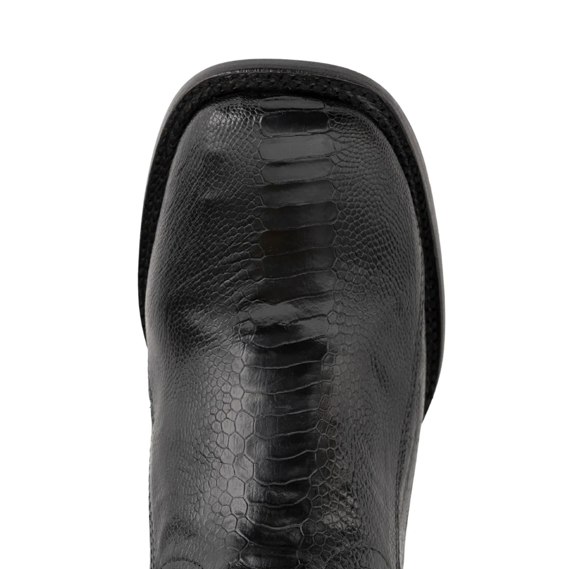 Ferrini Nash Black Ostrich Leg Men's Boot 11493 - Image 6
