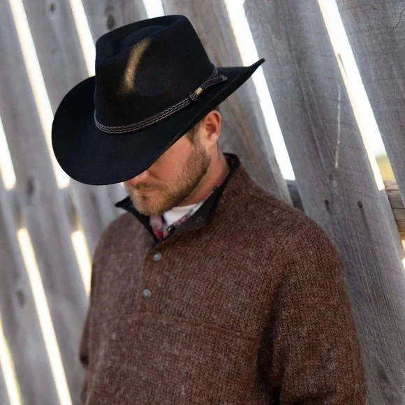 Outback Forbes Black Wool Hat 1153 - Image 5