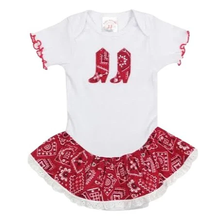 Kiddie Korral Red Bandana Onesie