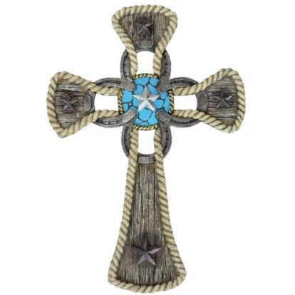 Deleon Wrangled Rope Cross 13580