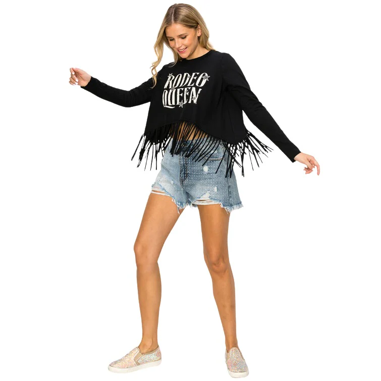 Vocal Rodeo Queen Fringe Women's Top 19492L - Image 3