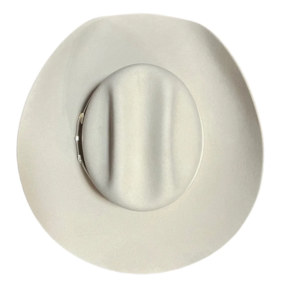 Serratelli Salinas 20X Silverbelly Fur Felt Cowboy Hat - Image 7