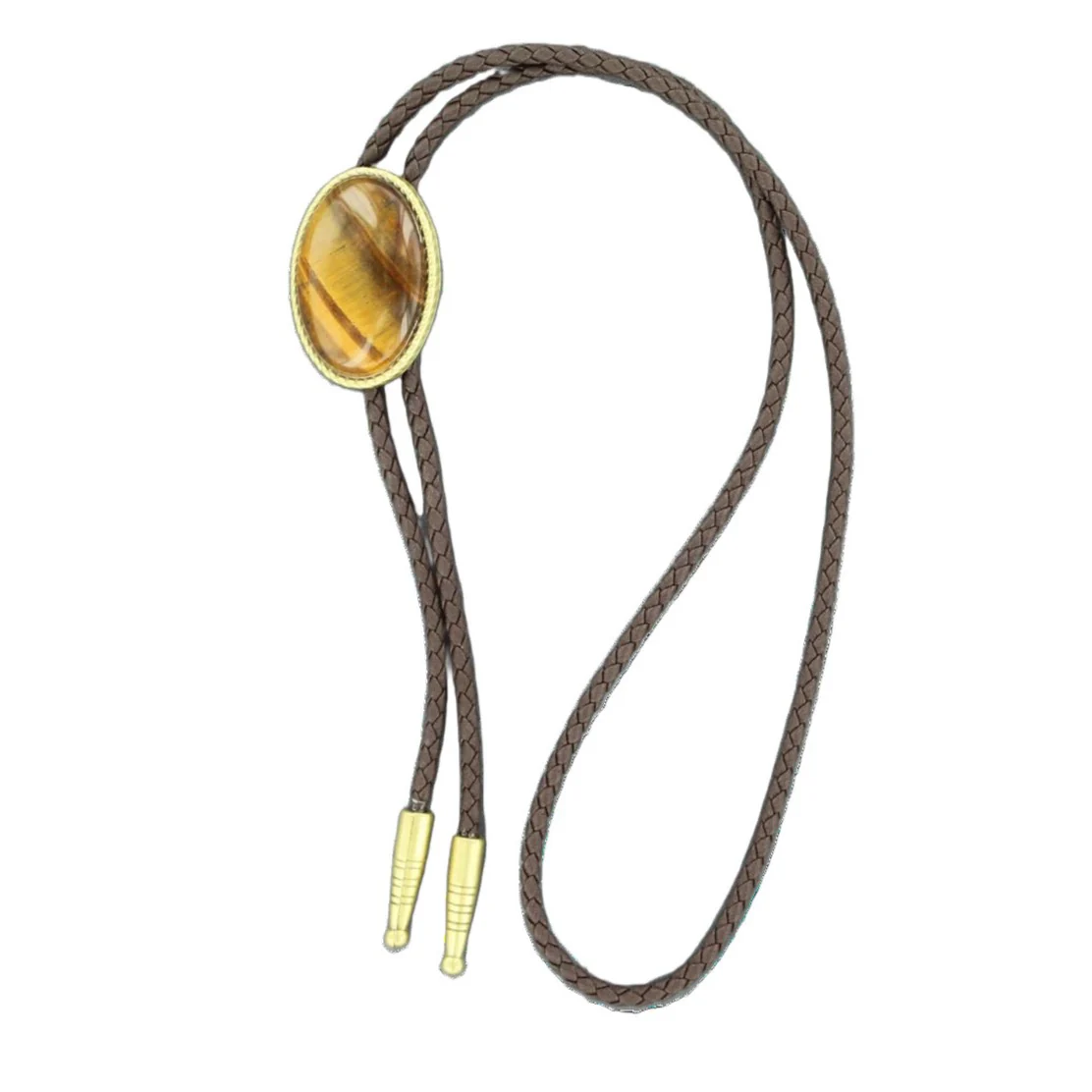 Double S Tigers Eye Stone Bolo 22840