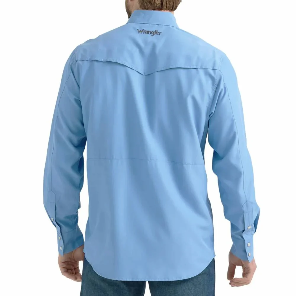 Wrangler Performance Blue Men's Button Up 2352658 - Image 2