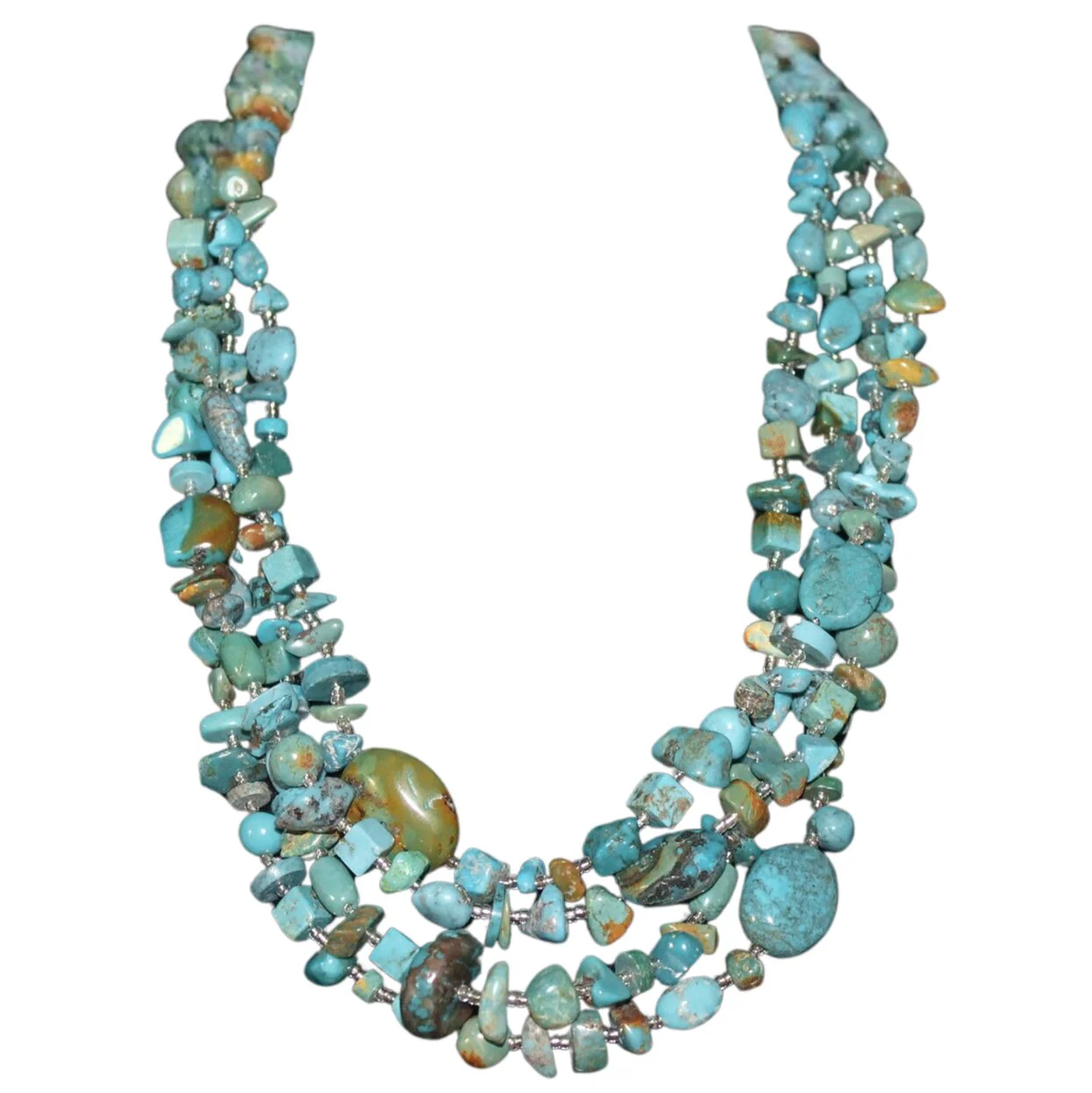 Paige Wallace Chunky Turquoise Necklace 281A
