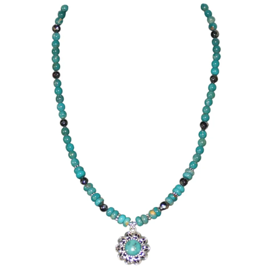 Paige Wallace Turquoise Pendant Necklace 284D