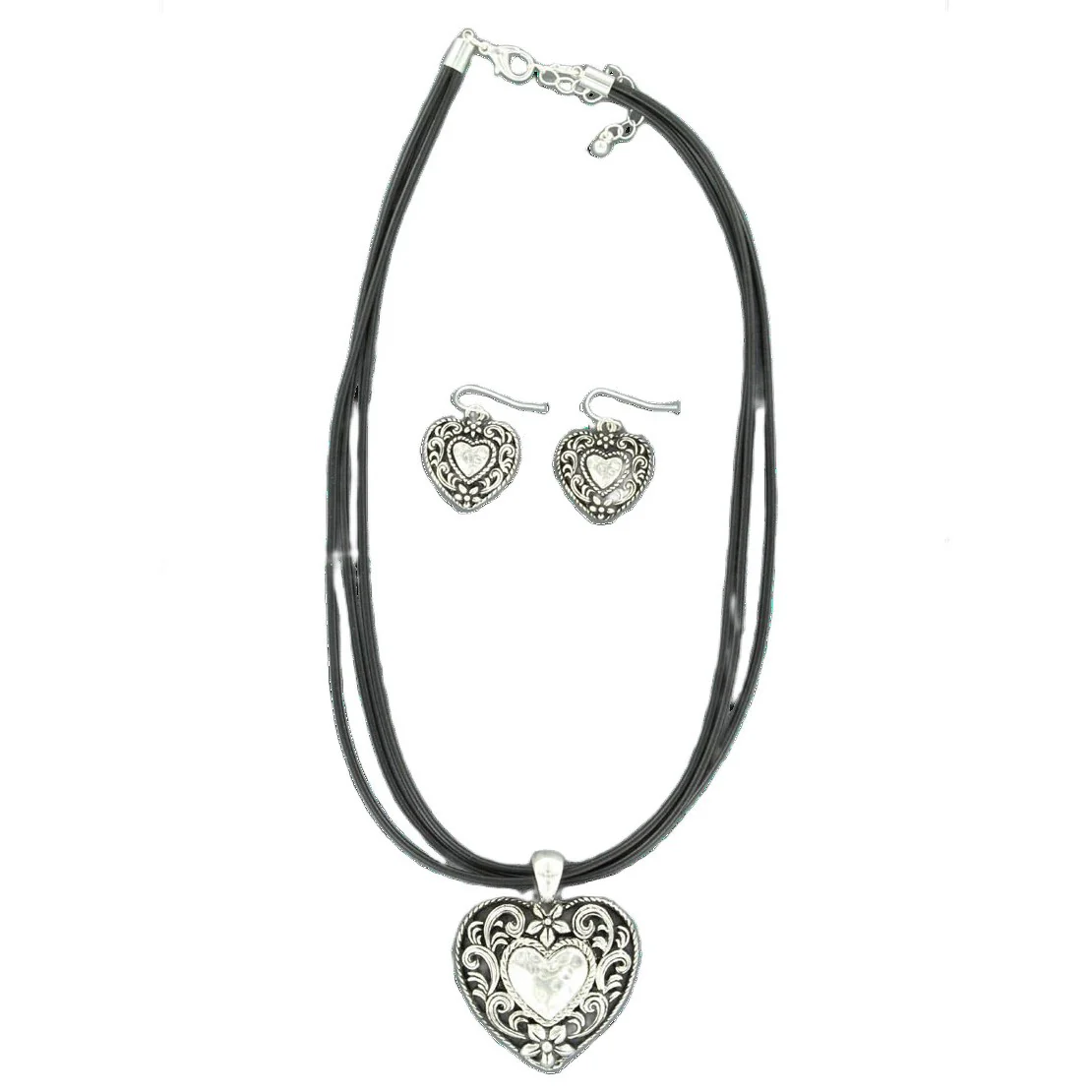 Blazin Roxx Heart Leather Set 29433