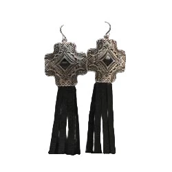 Blazin Roxx Tassle Cross Earrings 30441
