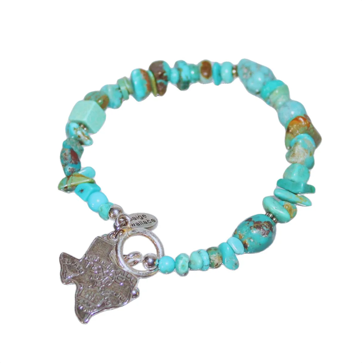 Paige Wallace Texas Charm Turquoise Bracelet 306A