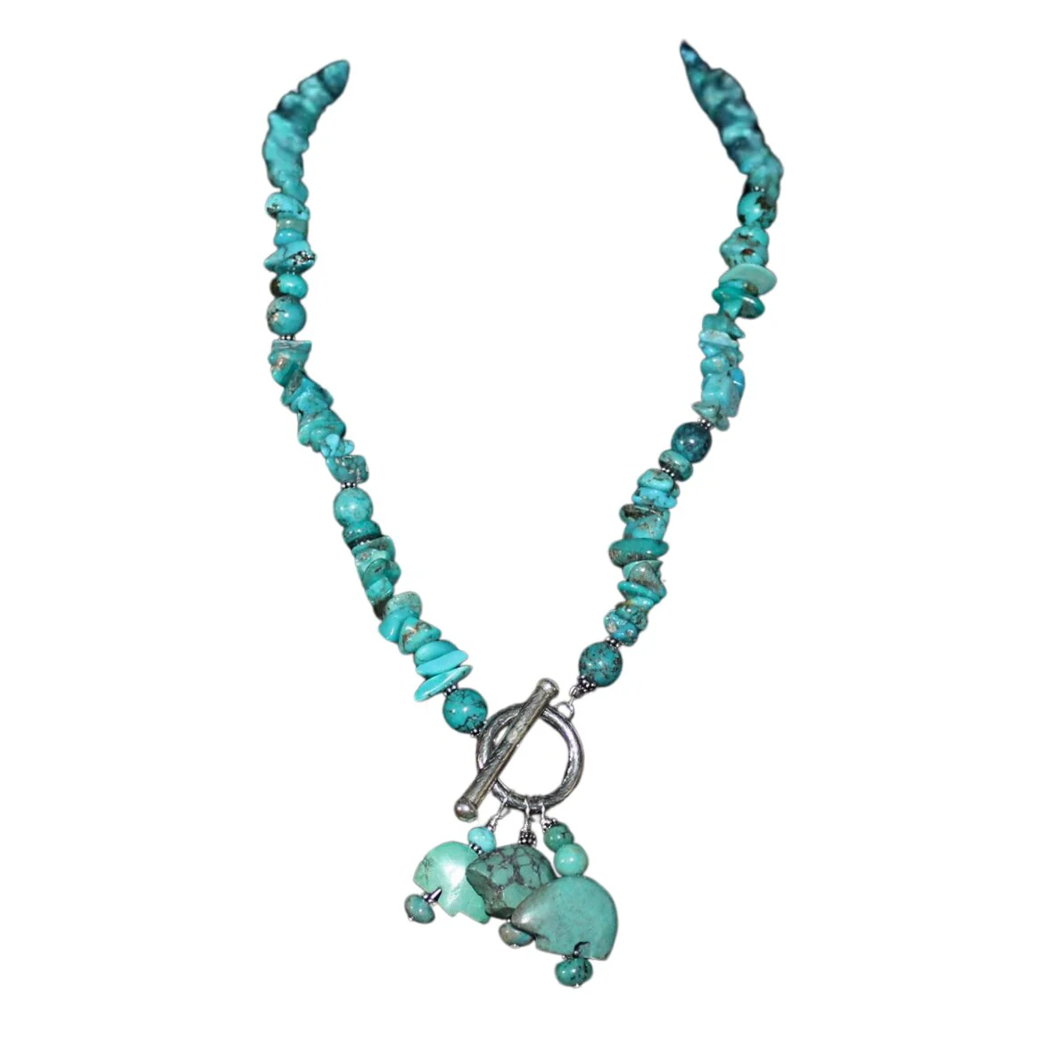 Paige Wallace Turquoise Dangles Necklace 346B