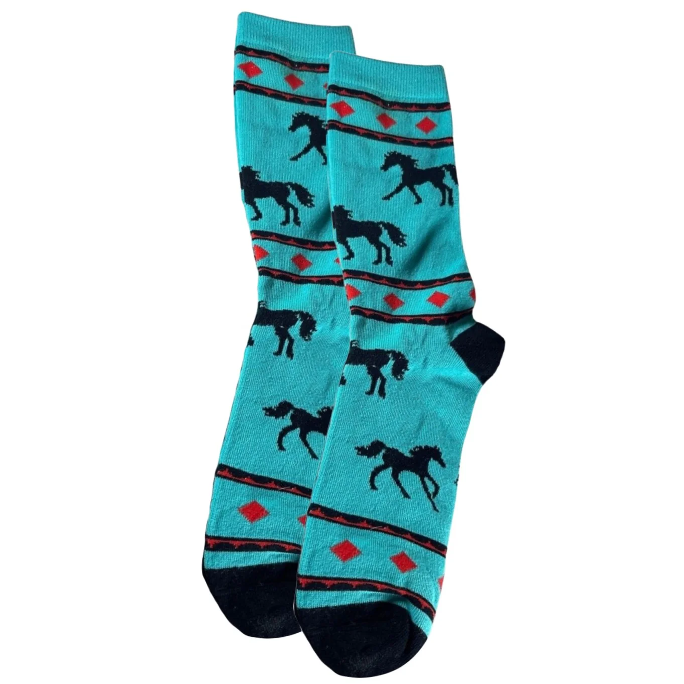 Austin Accent Southwestern Horse Socks 3472T