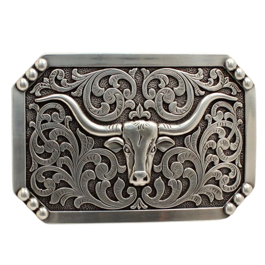 Nocona Smooth Edge Longhorn Buckle 37596 - Image 2