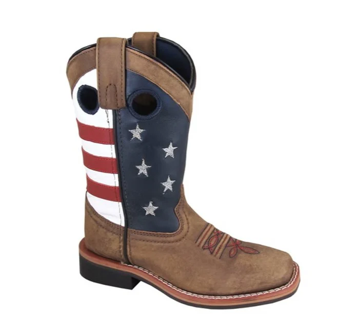 Smoky Mountains Stars and Stripes Kids Boot 3880C