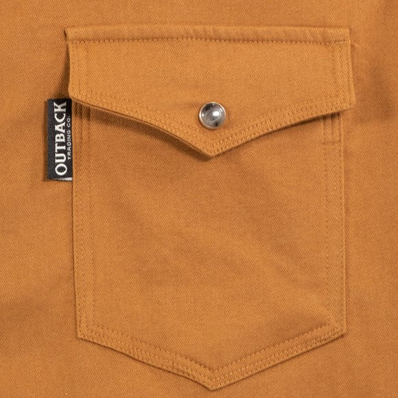 Outback Everett Burnt Orange Men's Button Up 42731 - Image 3