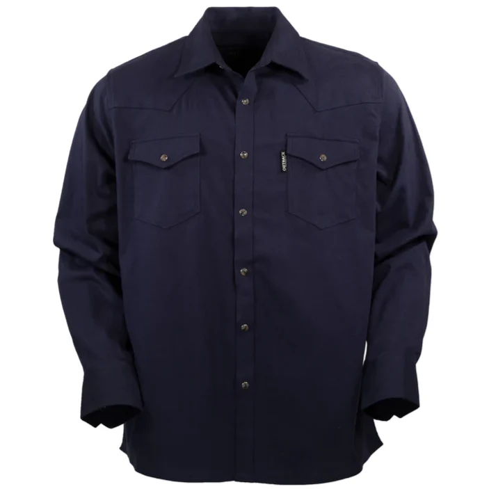 Outback Everett Navy Men's Button Up 42731