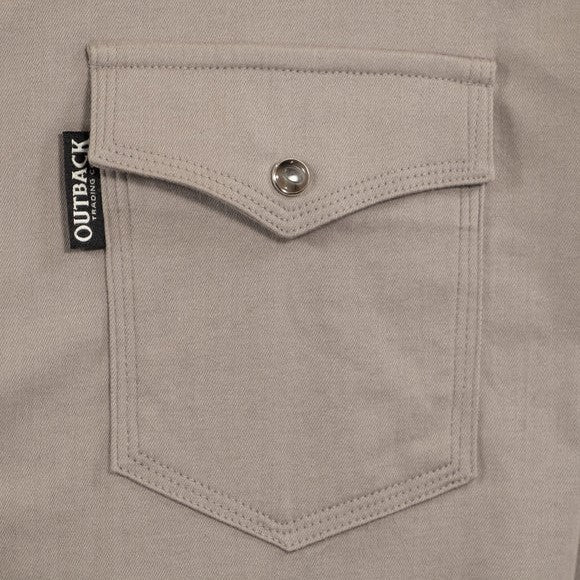 Outback Everett Grey Men's Button Up 42731 - Image 4