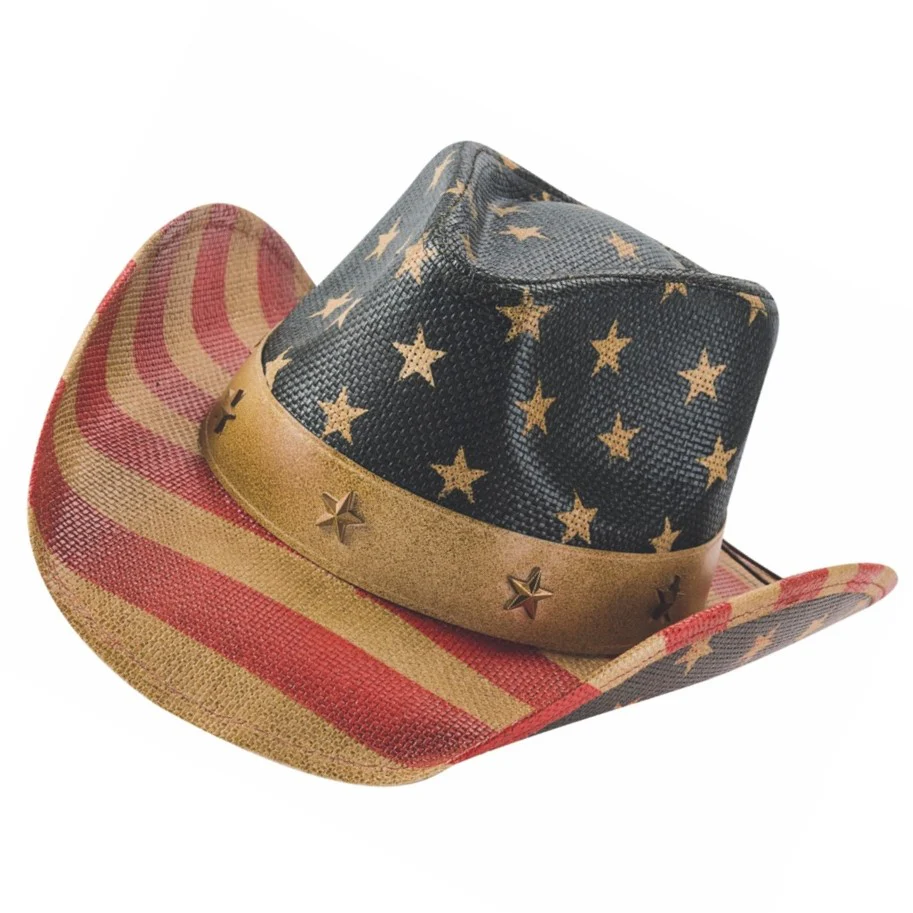 Bullhide Old Glory Straw Cowboy Hat 5024 - Image 3