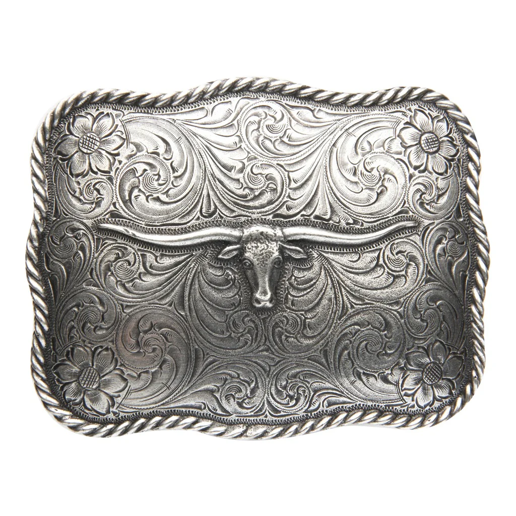 AndWest Scalloped Longhorn Buckle 505