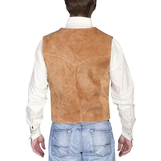 Scully Suede Snap Men's Vest 507-212 - Image 2