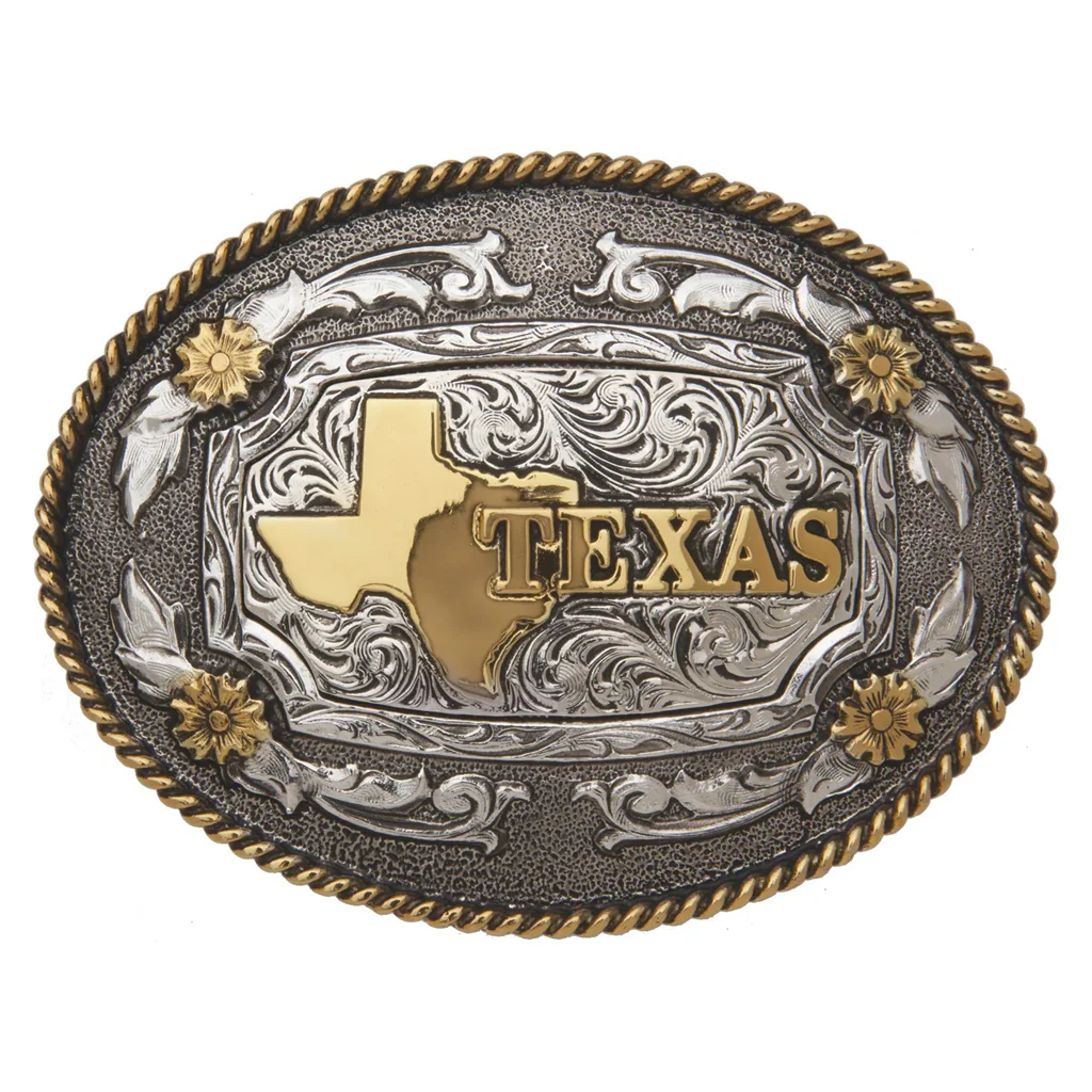 AndWest Texas Rope Edge Buckle 530-804M