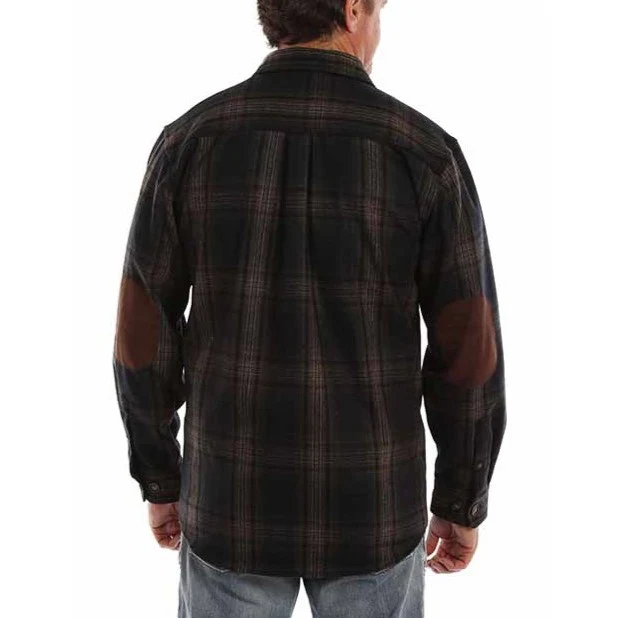 Scully Flannel Suede Elbow Patch Men's Button Up 5388 - Image 2