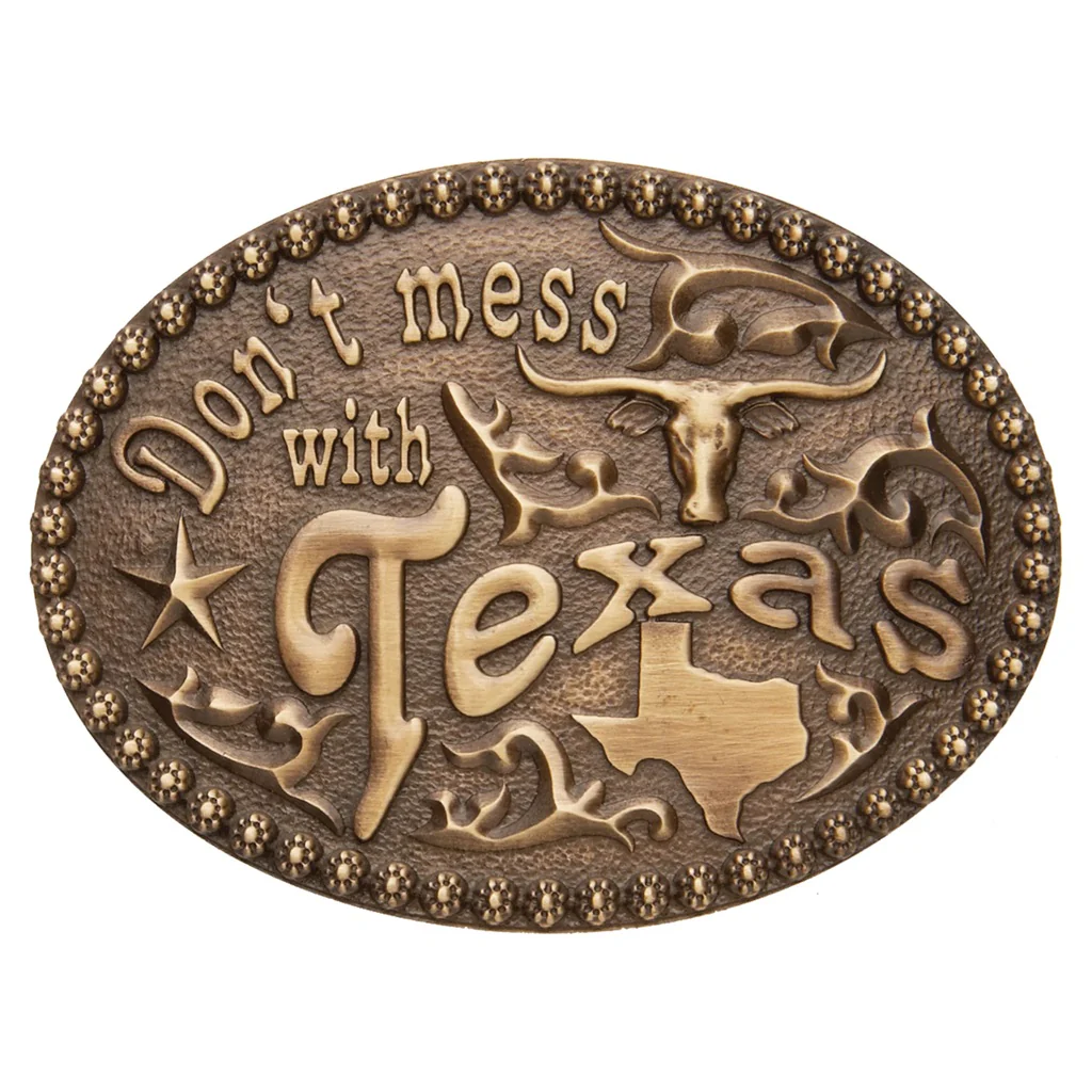 AndWest Don't Mess with Texas Buckle 553-06