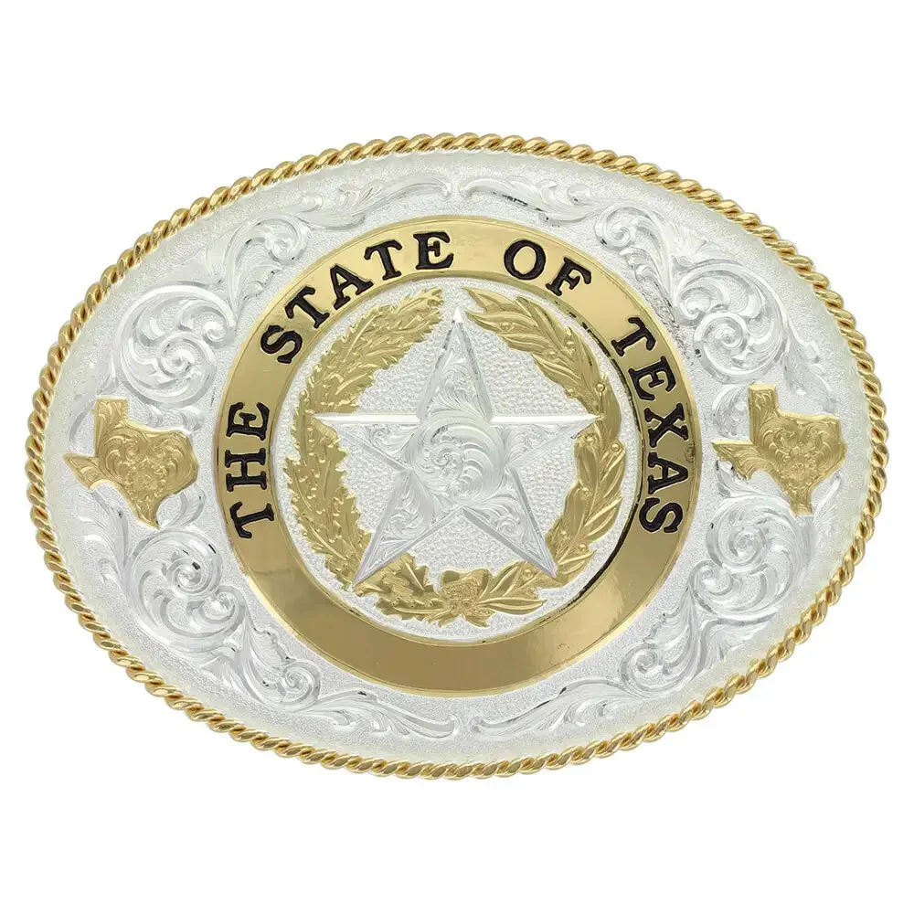 Montana Silversmiths State of Texas Seal Buckle 61374