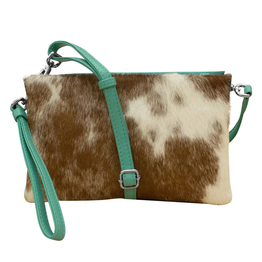 ILI Triple Compartment Clutch Turquoise 6201H