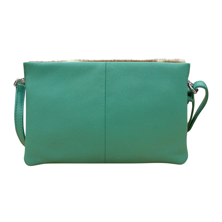 ILI Triple Compartment Clutch Turquoise 6201H - Image 3