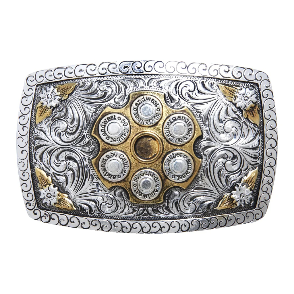 AndWest Revolver Etch Buckle 702