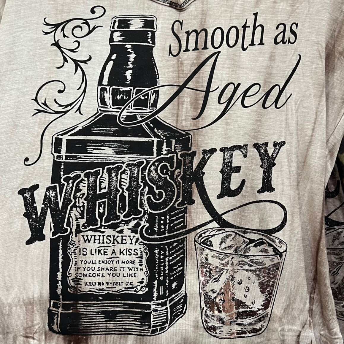 Liberty Wear Smooth as Aged Whiskey Women's Tee 7020 - Image 3