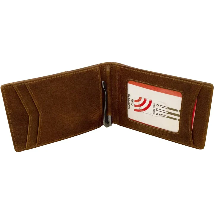 ILI Distressed Black Bifold Wallet 7219 - Image 3