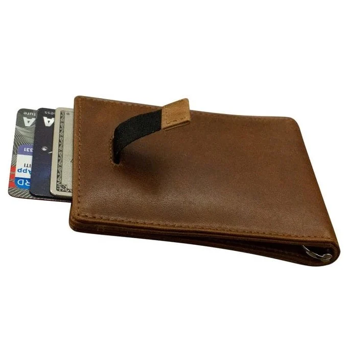 ILI Distressed Brown Bifold Wallet 7219 - Image 2